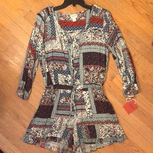 NEVER WORN Multicolored Romper